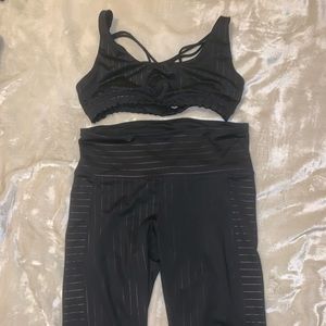 Target black and gold matching yoga set